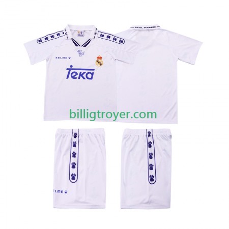 Billige Fotballdrakter Real Madrid Barn Retro Hjemmedraktsett 1994 1996 Kortermet